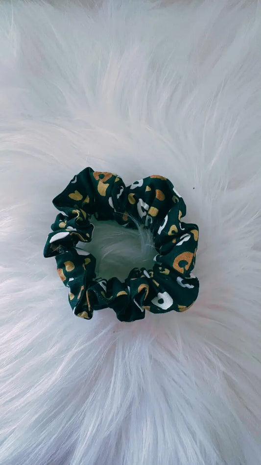 Chouchou motifs léopard tacheté noir