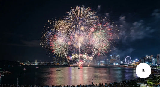 Image générée par une IA d'un feu d'artifice