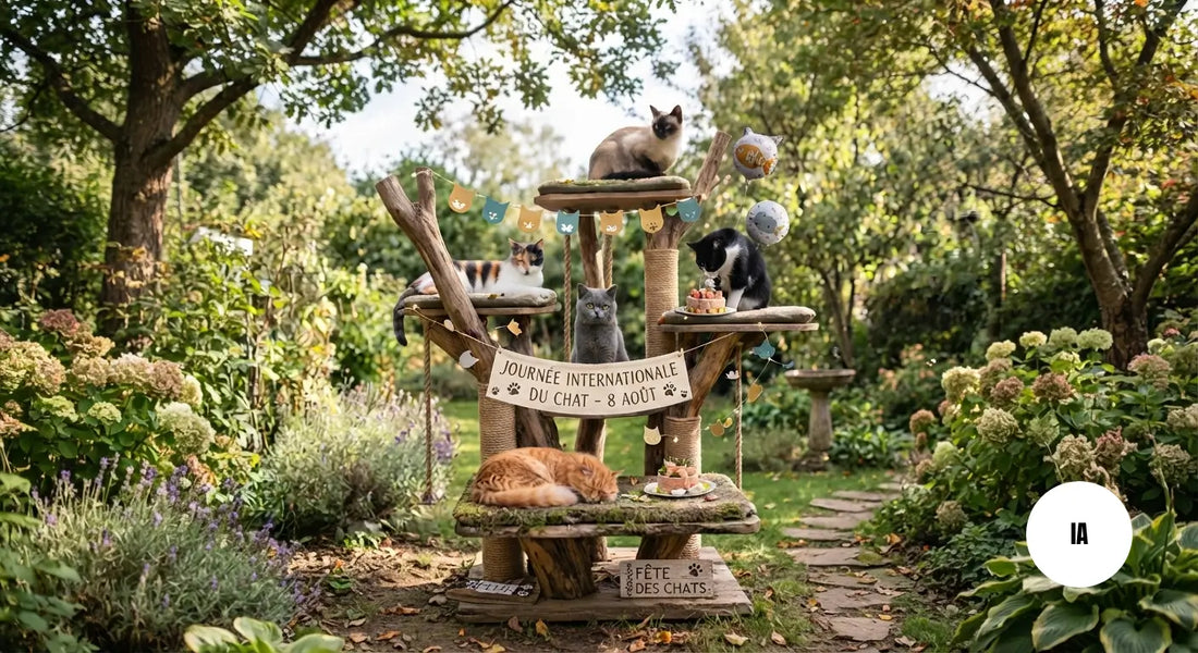 Photo générée par une IA de la journée internationale du chat
