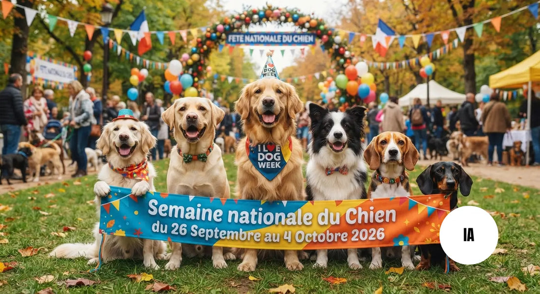 Photo générée par une IA de la semaine nationale du chien